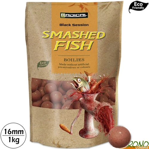Bouillettes Radical Smashed Fish 16mm 1kg 1 Bouillettes Radical Smashed Fish 16mm 1kg