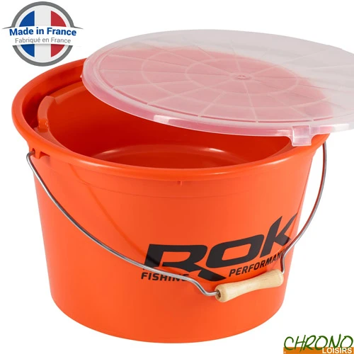 Seau Rond ROK Round Bucket Complet Orange 25L 1 Seau Rond ROK Round Bucket Complet Orange 25L