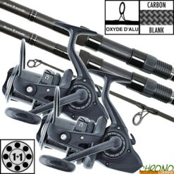 Ensemble Daiwa Black Widow 10' 3lbs (les 2)