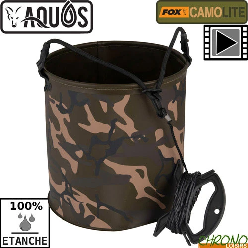 Seau Etanche Fox Aquos Camolite Water Bucket 10L 1 Seau Etanche Fox Aquos Camolite Water Bucket 10L