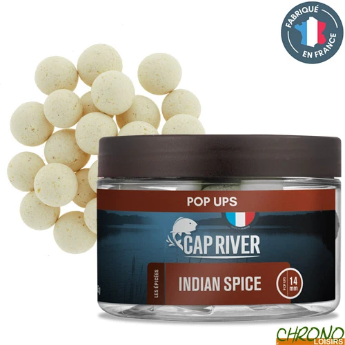 Pop Ups Cap River Indian Spice 14mm 40g 1 Pop Ups Cap River Indian Spice 14mm 40g