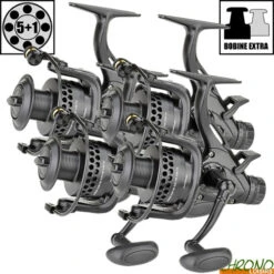 Moulinet Carp Zoom Débrayable Black Ghost 6000 BBC (les 4)