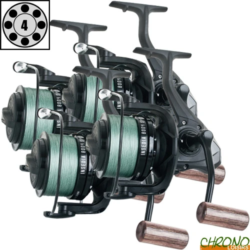 Moulinet Prowess Insedia 8004 + Tresse (les 4) 1 Moulinet Prowess Insedia 8004 + Tresse (les 4)
