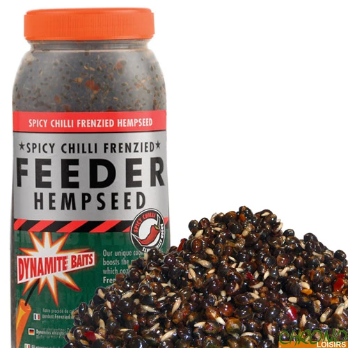 Graines Dynamite Baits Frenzied Feeder Chilli Hempseed 2.5L 1 Graines Dynamite Baits Frenzied Feeder Chilli Hempseed 2.5L