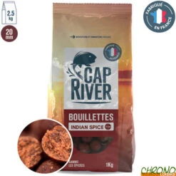 Bouillettes Cap River Indian Spice 20mm 2.5kg