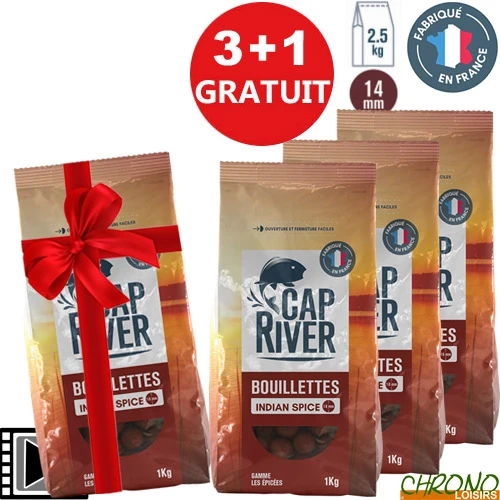 Bouillettes Cap River Indian Spice 16mm 2.5kg (x3) 1 Bouillettes Cap River Indian Spice 16mm 2.5kg (x3)